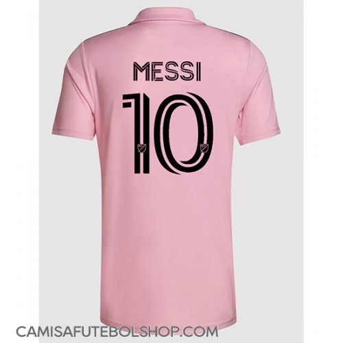 Camisa de time de futebol Inter Miami Lionel Messi #10 Replicas 1º Equipamento 2023-24 Manga Curta